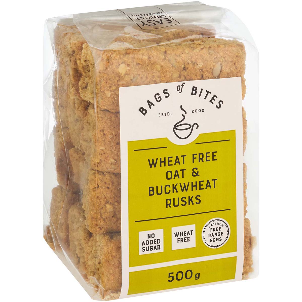 Oat & Buckwheat Rusks - No Added Sugar/Wheat Free